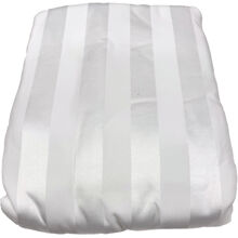 Raidallinen pussilakana 230 x 220 cm Valkoinen