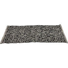 Musta/Valkoinen - Matto - Koripunonta 52 x 130 cm.