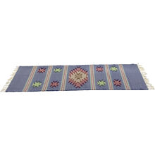 Royal sininen - Matto - Boho Starburst 52 x 200 cm.