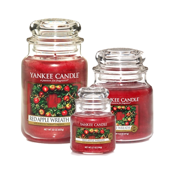 Jar Red Apple Wreath