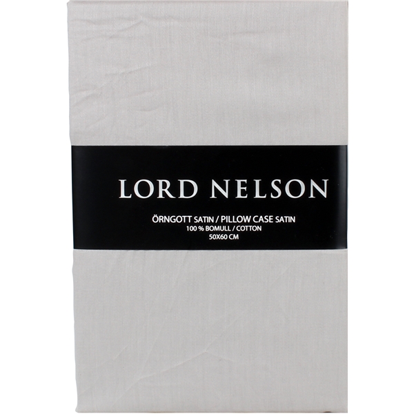 Satiinityynyliina 50x60 cm Light Grey, Lord Nelson