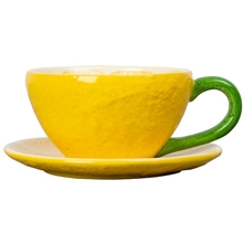 Cup and plate Lemon 1 kpl 