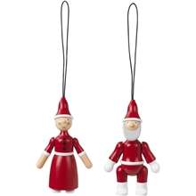 1  - Kay Bojesen Ornaments Santa Claus & Santa Clara