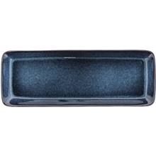 Musta/tummansininen - Gastro Tarjoilulautanen suorakaide 38 x 14 cm