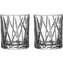 1 set - City Whiskeyglas OF 2-pack