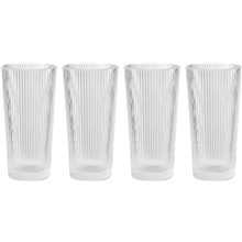 1 set - Kirkas - Stelton Pilastro Long drink lasit 4 kpl