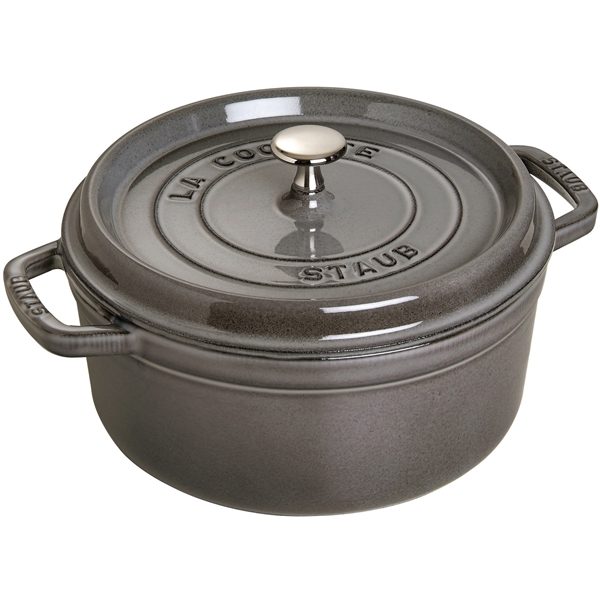 Staub Pyöreä pata 5,2 L Harmaa