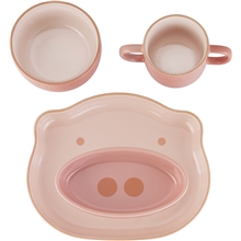 1 set - Roosa - Staub Kids Range Lasten astiasto