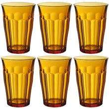 Duralex Juomalasit Picardie Amber 6 kpl