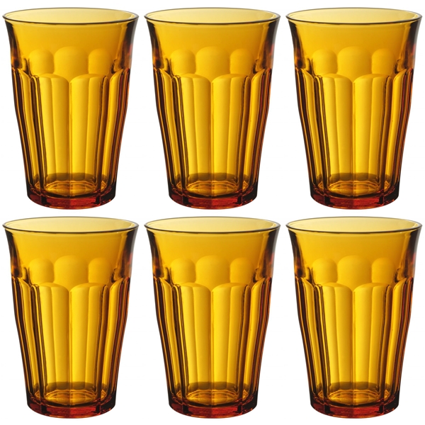 Duralex Juomalasit Picardie Amber 6 kpl