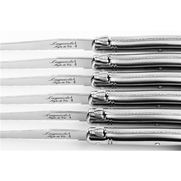 Grilliveitset Laguiole Stainless Steel 6-pack (Kuva 2 tuotteesta 5)