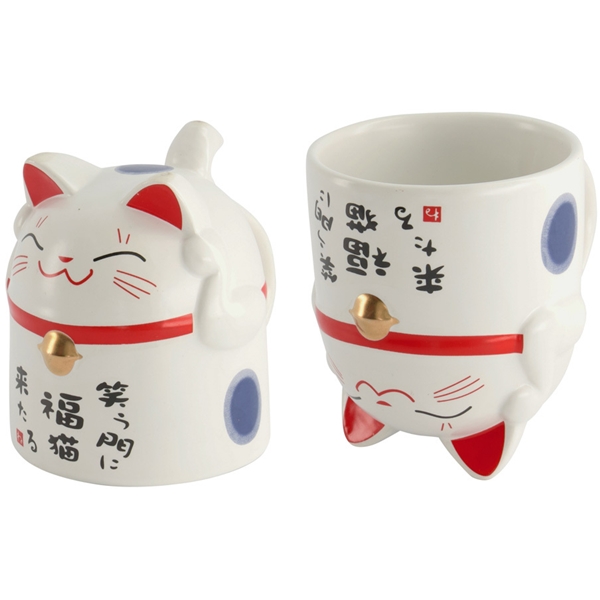 Kawaii Lucky Cat Muki 350ml (Kuva 1 tuotteesta 3)