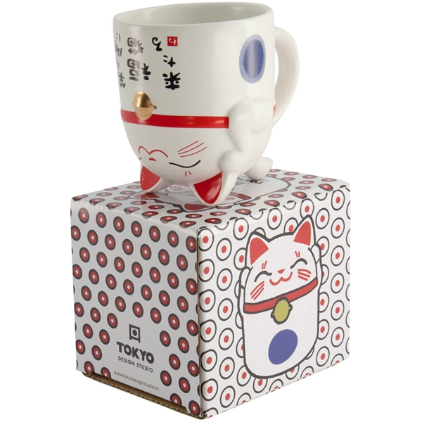 Kawaii Lucky Cat Muki 350ml (Kuva 2 tuotteesta 3)