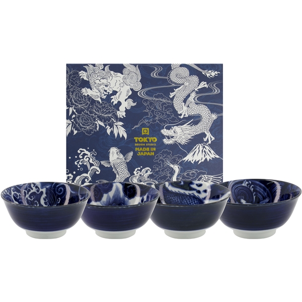 Mixed Bowls Japonism lahjasetti, 4 kpl, 500 ml (Kuva 2 tuotteesta 2)