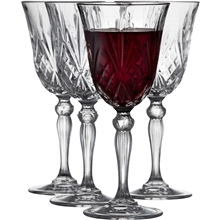 Melodia Punaviinilasi Kristalli 27 cl 4 kpl