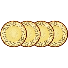 1 set - Amber - Sorrento Lautanen 16 cm 4 kpl