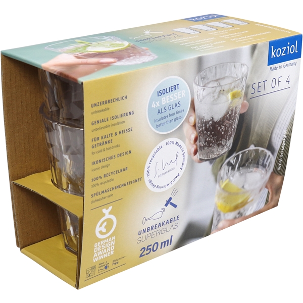Club No. 1 Juomalasit Muovi 250 ml 4-pack (Kuva 2 tuotteesta 4)