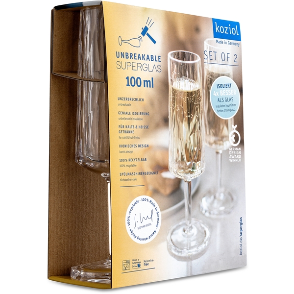 Club No. 14 Samppanjalasi Muovi 100 ml 2 kpl (Kuva 2 tuotteesta 6)