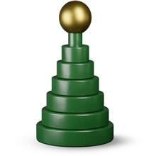 19,5 cm - Kay Bojesen joulukuusi