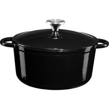 Musta - Gretl Valurautapata pyöreä 4L