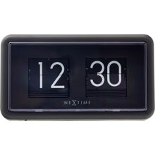 Flip Clock 24Hr Pöytä-/Seinäkello 18 cm Musta