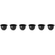 6 kpl/paketti - Musta - Margrethe-minikulho 25 ml 6 kpl pakkaus