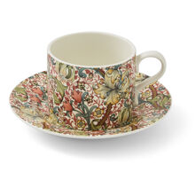 1 set - Golden Lily - Morris & Co Teekuppi ja lautanen 0,28 L