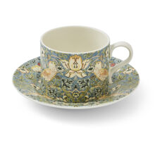 1 set - Strawberry Thief - Morris & Co Teekuppi ja lautanen 0,28 L
