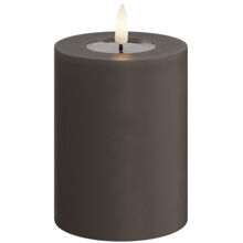 LED-pilarikynttilä 7,5x10 cm Mokka