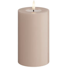 Rosé - LED-pilarikynttilä 7,5x12,5 cm