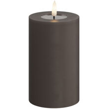 LED-pilarikynttilä 7,5x12,5 cm Mokka