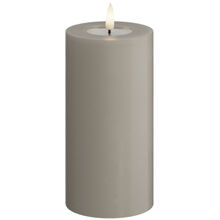 Sand - LED-pilarikynttilä 7,5x15 cm