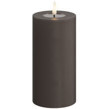 LED-pilarikynttilä 7,5x15 cm Mokka