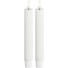 2 kpl/paketti - Valkoinen - LED-kruunukynttilä 15 cm