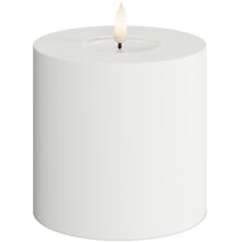 Valkoinen - LED-kynttilä ulkokäyttöön 10x10 cm