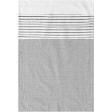 Harmaa - KL Keittiöpyyhe Raidallinen Kierrätetty