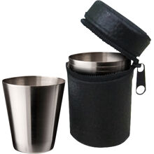 Benny Snapsimukit 4-pack nahkakotelossa