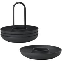 Singles Munakuppi pidikkeellä, 4 kpl pakkaus Musta