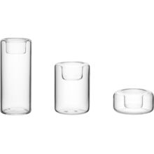 Happy Kynttilänjalka 3-pack 1 set Kirkas