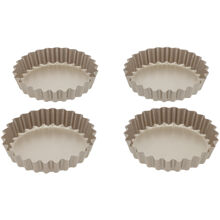 Minipiirakkavuoka, 4 kpl 1 set Rose Gold