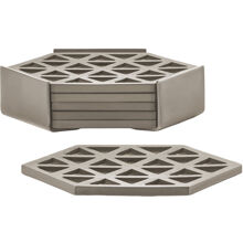 Lasinaluset Triangles 6 kpl 1 set Taupe