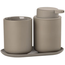 Ume-kylpyhuonesetti, 3 osaa 1 set Taupe