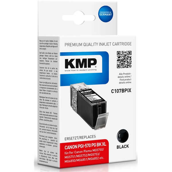 KMP C107BPIX - Canon PGI-570PGBK XL