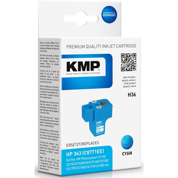 KMP H36 - HP 363 Cyan
