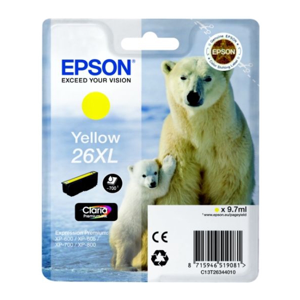 Epson 26XL Yellow
