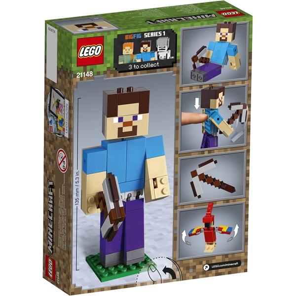 21148 LEGO® MINECRAFT Minecraft BigFig Steve (Kuva 2 tuotteesta 3)