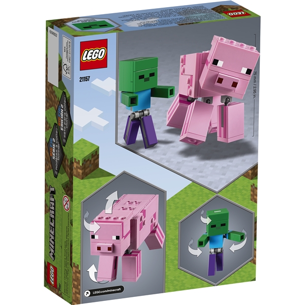 21157 LEGO Minecraft BigFig possu pikkuzombi (Kuva 2 tuotteesta 3)