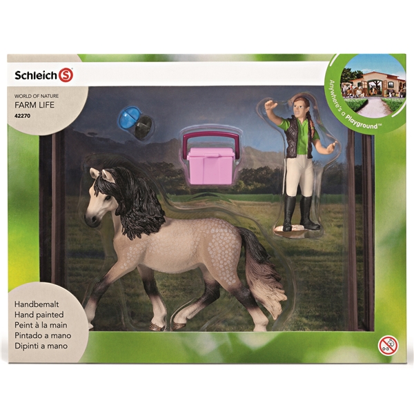 Schleich Andalusianhevosen hoitosetti