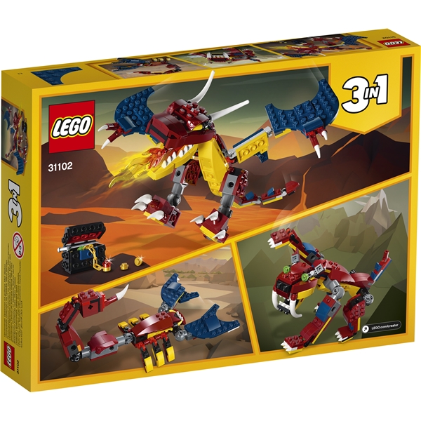 31102 LEGO Creator Tulilohikäärme (Kuva 2 tuotteesta 3)