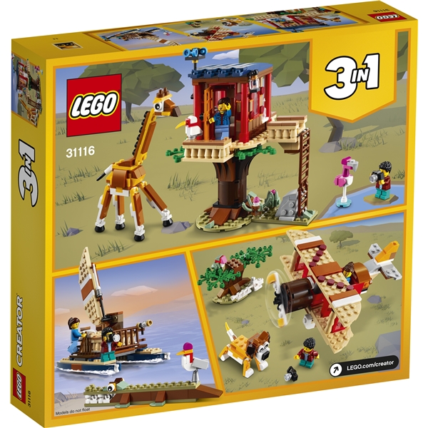 31116 LEGO Creator Villieläinsafarin puumaja (Kuva 2 tuotteesta 8)